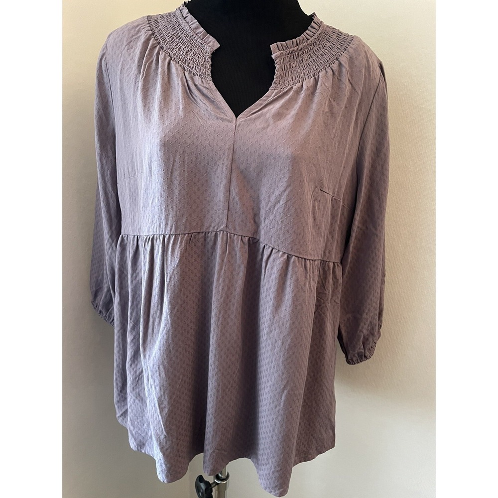 Isabel Maternity by Ingrid & Isabel Lilac 3/4 Sleeve Blouse Size M New with tag